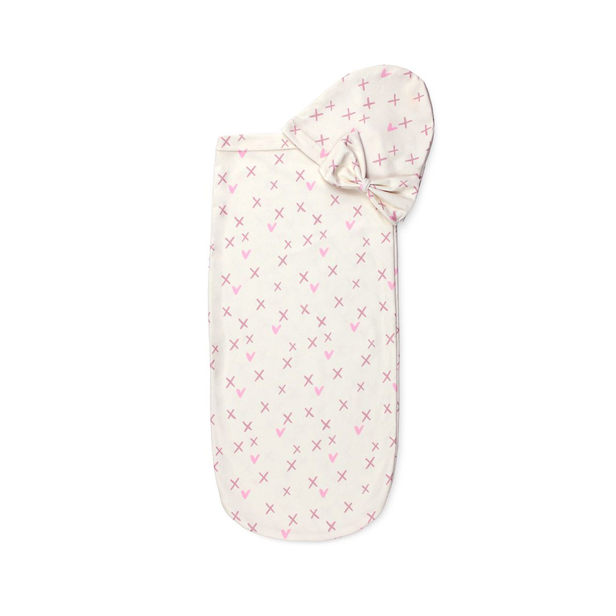 Itzy Ritzy Cutie Baby Cocoon and Hat Set - Cross Your Heart