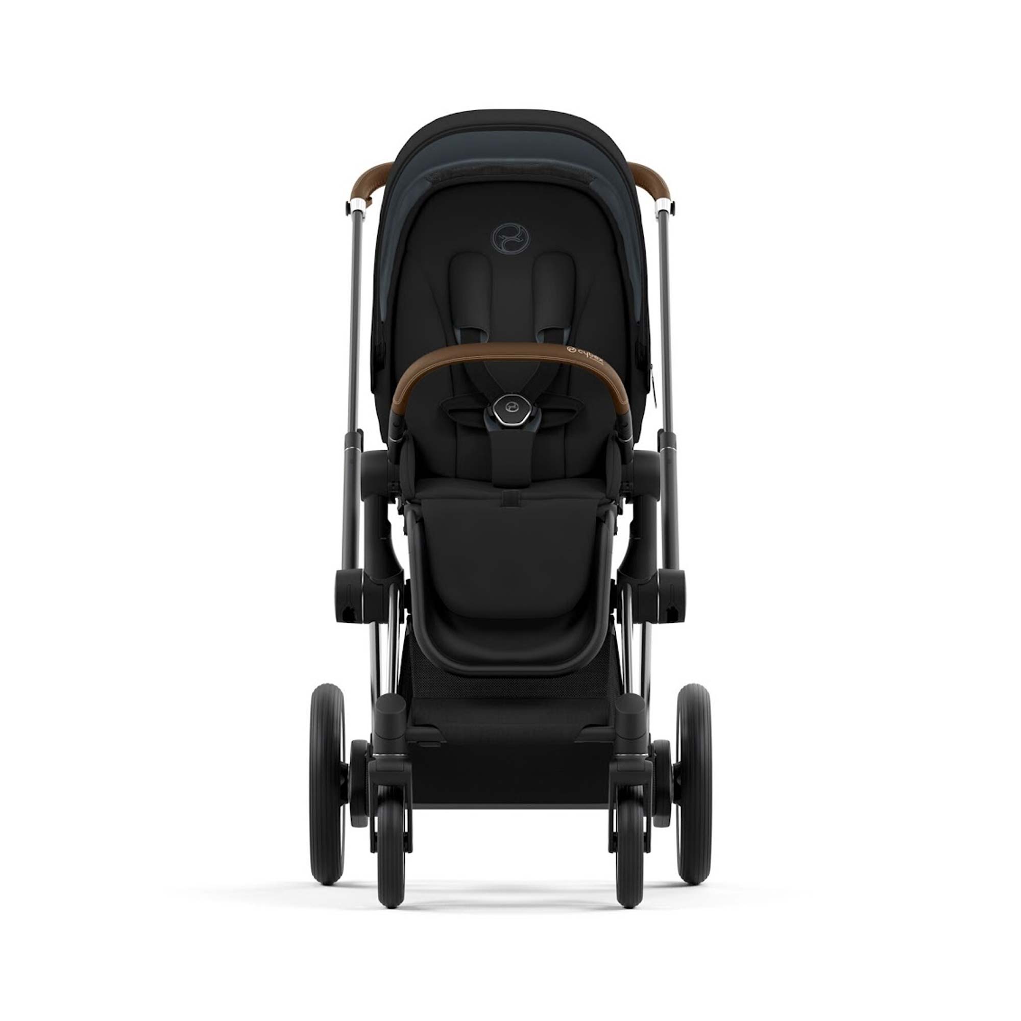 CYBEX e-Priam Frame and Seat RBA - Chrome Brown