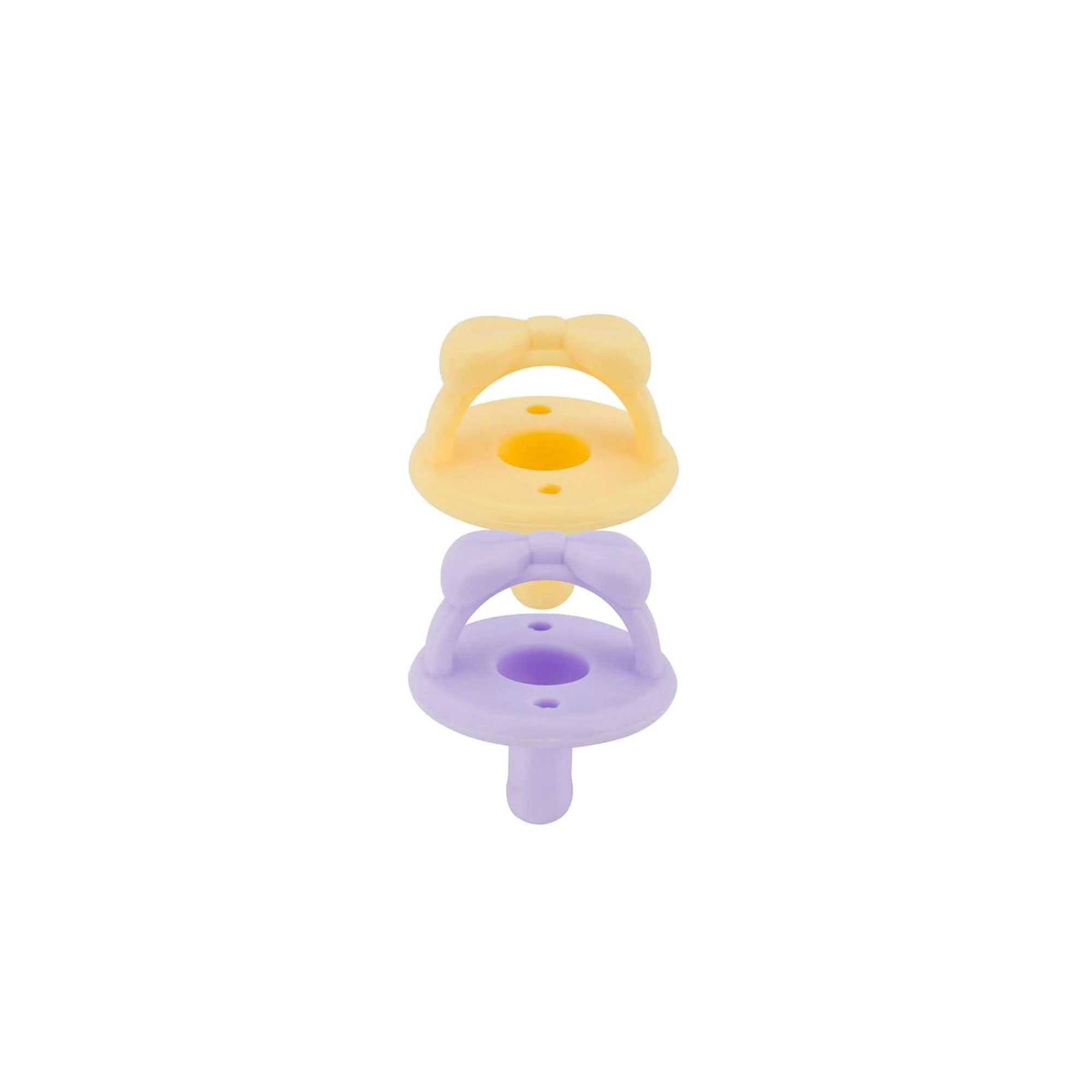 Itzy Ritzy Sweetie Soother Silicone Pacifiers - Daffodil/Diamond