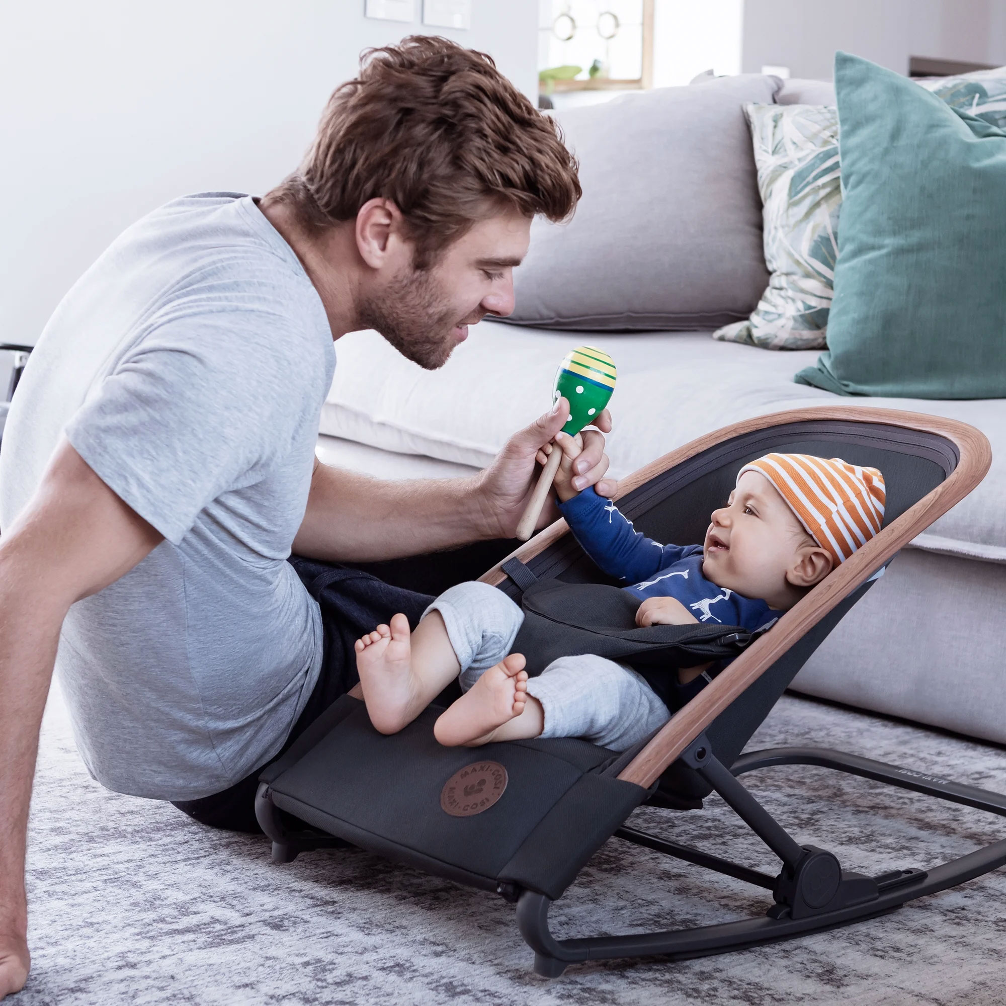 MAXI•COSI  Bouncer Kori 2-In-1 Rocker EcoCare - Classic Graphite - Imagen 3