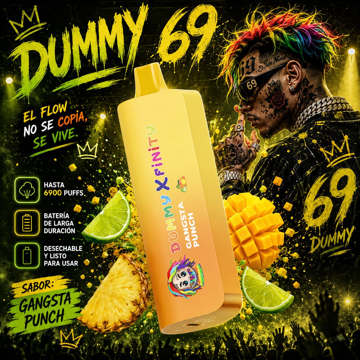 Pineapple Lime Mango Xfinity by Dummy Vapes