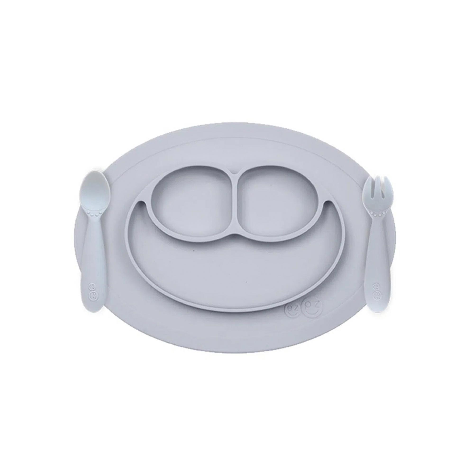 EZPZ Mini Feeding Set - PEWTER