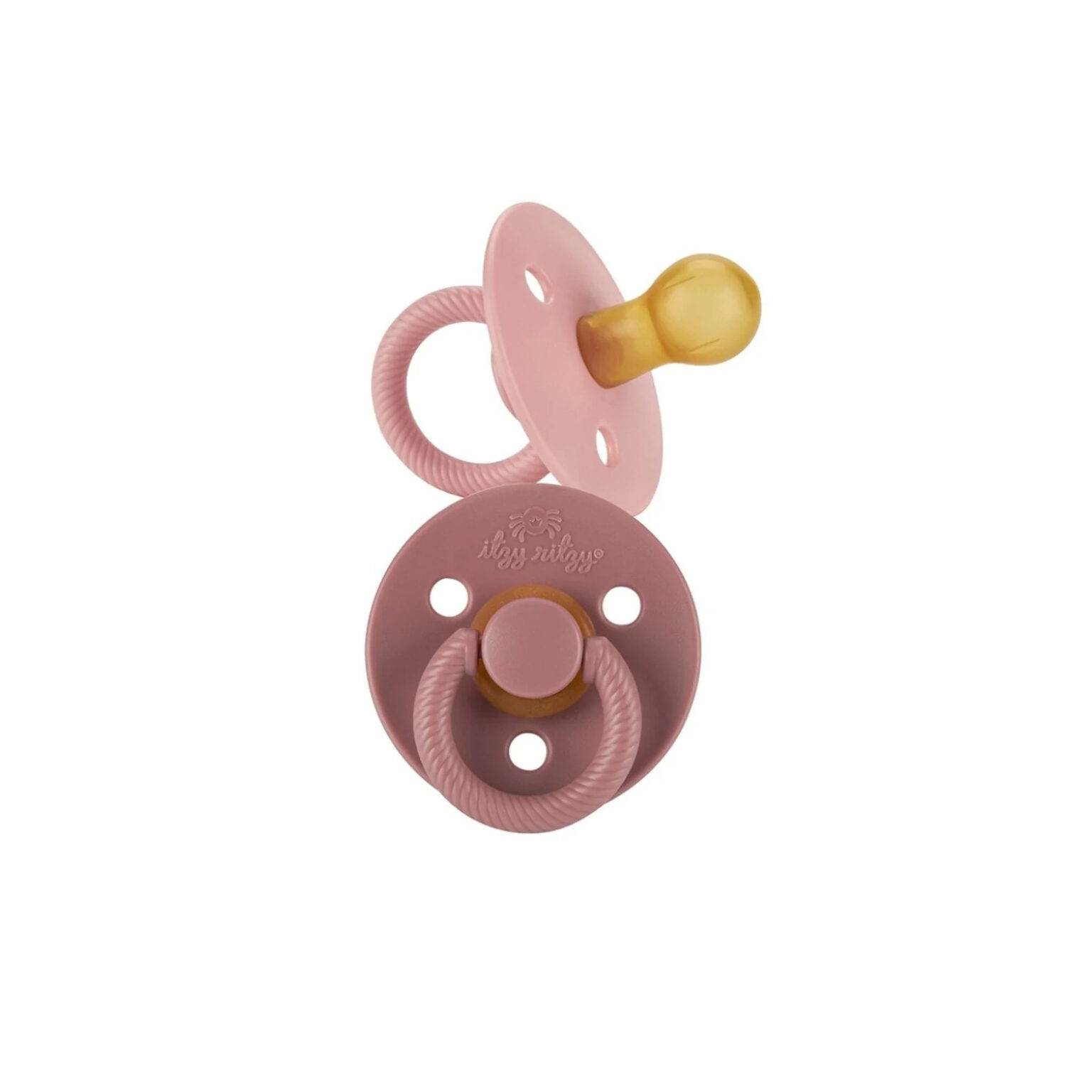 Itzy Ritzy Sweetie Soother Natural Rubber Pacifier 6-18M - Blossom/Rosewood